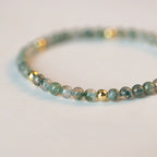 Fortune Jewel Moss Agate Lucky Balance Bracelet