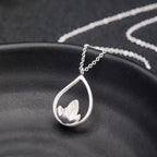 Fortune Jewel 925 Sterling Silver Lotus Flower Floral Enlightenment Necklace Pendant Fortune Jewel