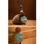 Fortune Jewel Tibetan Om Mani Padme Hum Bodhi Seed Peace Key Chain