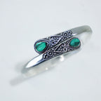 Fortune Jewel Zircon Water Drop Pattern Healing Cuff Bracelet Bangle
