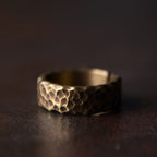 Fortune Jewel Tibetan Bump Texture Design Copper Brass Luck Ring