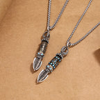 Fortune Jewel Tibetan Om Mani Padme Hum Protection Wealth Rotatable Necklace Pendant