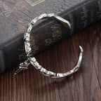 Buddha Stones Viking Style Twisted Braided Pattern Copper Balance Bracelet Bangle