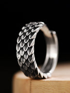 Buddha3bodhi Vintage 925 Silver Dragon Scale Ring