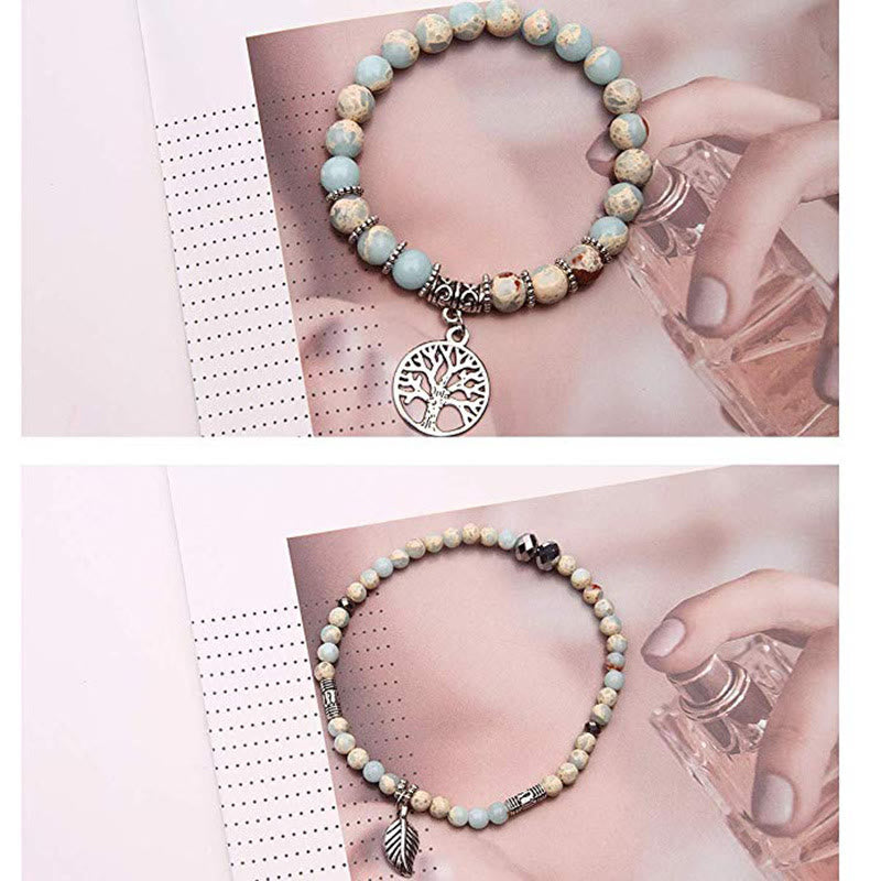 Fortune Jewel Tree Of Life Turquoise Balance Bracelet
