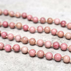Fortune Jewel 108 Mala Rhodonite Beads Yoga Meditation Prayer Beads Bracelet