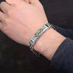 Fortune Jewel Vajra Dorje Twisted Braided Pattern Copper Balance Bracelet