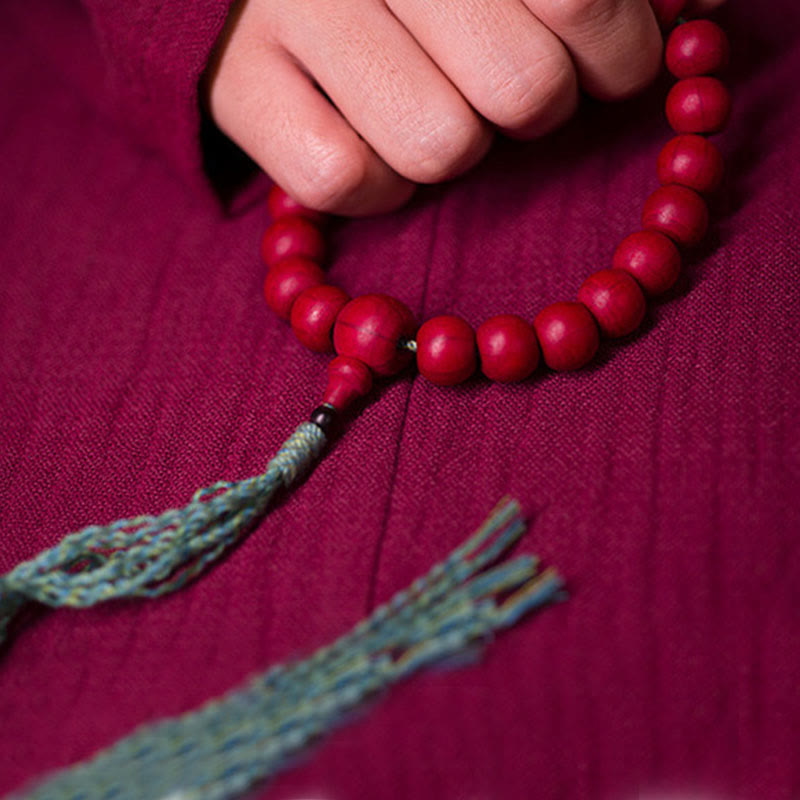 Fortune Jewel Abelia Biflora Wood Warding Off Evil Spirits Wrist Mala