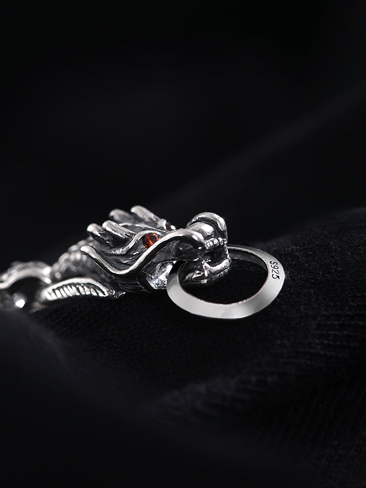 Buddha3bodhi S925 Silver Bracelet Dragon Bone Bracelet