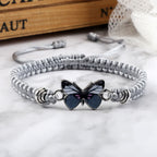 Fortune Jewel Butterfly Freedom Love String Charm Bracelet