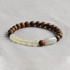Fortune Jewel  Jade Sandalwood Luck Abundance Bracelet