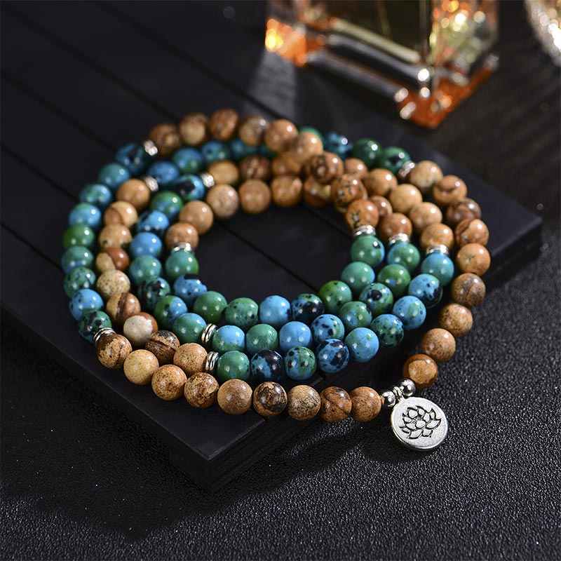 Fortune Jewel 108 Meditation Healing Multilayer Mala