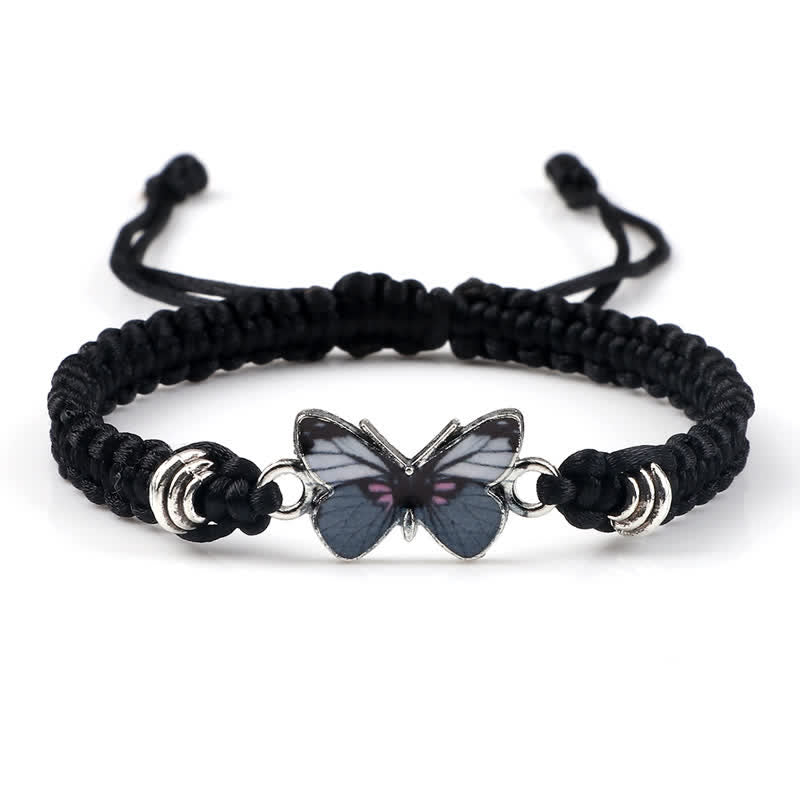 Fortune Jewel Butterfly Freedom Love String Charm Bracelet