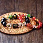 Fortune Jewel Chinese Zodiac Feng Shui Obsidian Five-Element Wealth Porsperity Bracelet