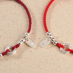 Fortune Jewel 925 Sterling Silver Auspicious Clouds Peace Buckle Safe And Sound Bracelet Anklet