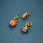 Fortune Jewel Gold Swallowing Beast Family Luck Key Chain