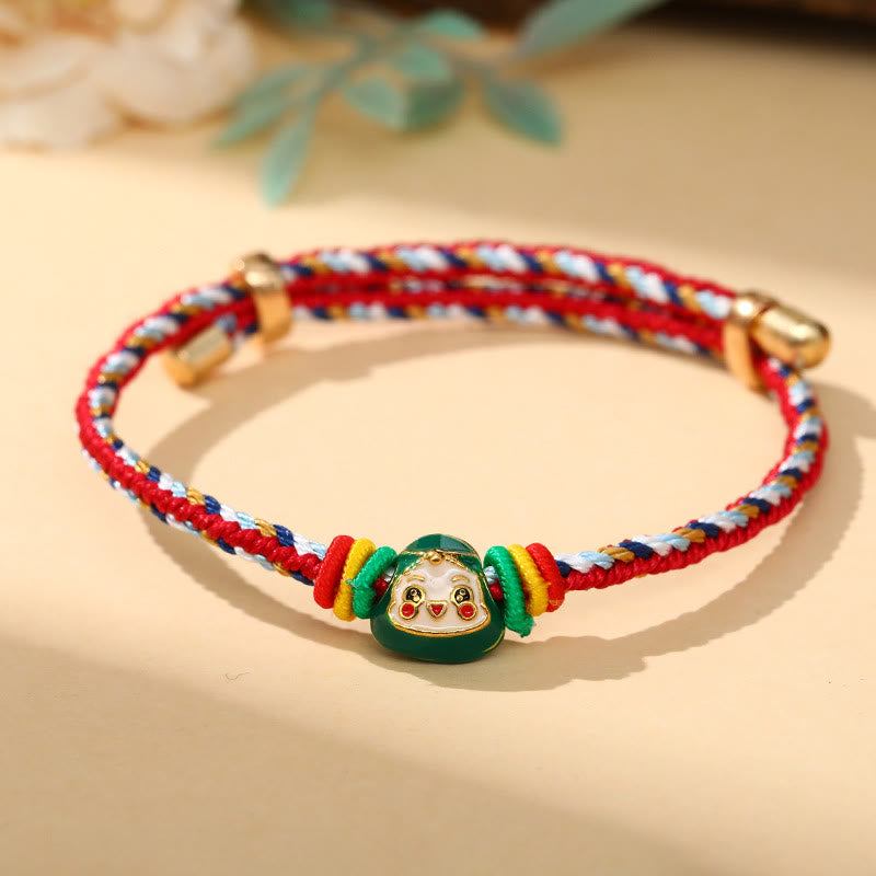 Fortune Jewel Colorful Rope Zongzi Pattern Luck Handmade Child Adult Bracelet