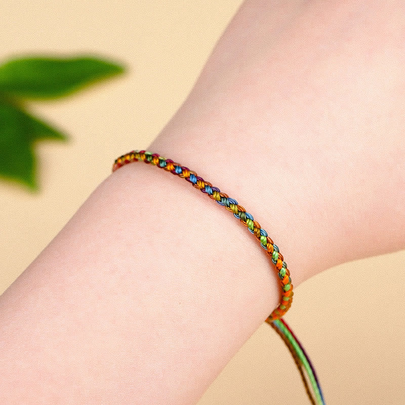 Fortune Jewel "May all your wishes come true" Lucky Multicolored Bracelet