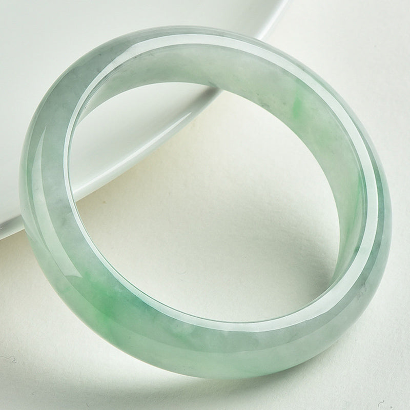 Fortune Jewel  Natural Jade Prosperity Wealth Luck Bangle Bracelet