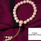 Fortune Jewel Natural Abelia Biflora Wood Blessing Wrist Mala