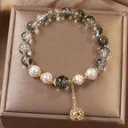Fortune Jewel Green Phantom Pearl Self-acceptance Charm Bracelet
