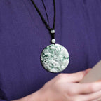 Fortune Jewel Mountain Landscape Jade Abundance String Necklace