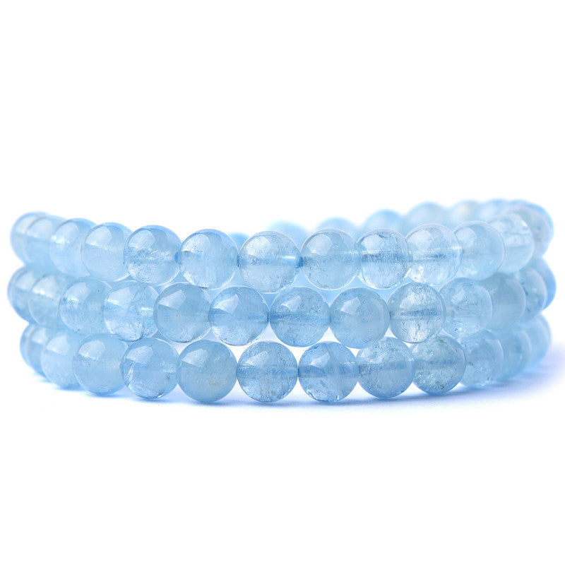 Fortune Jewel Natural Aquamarine Peace Healing Bracelet