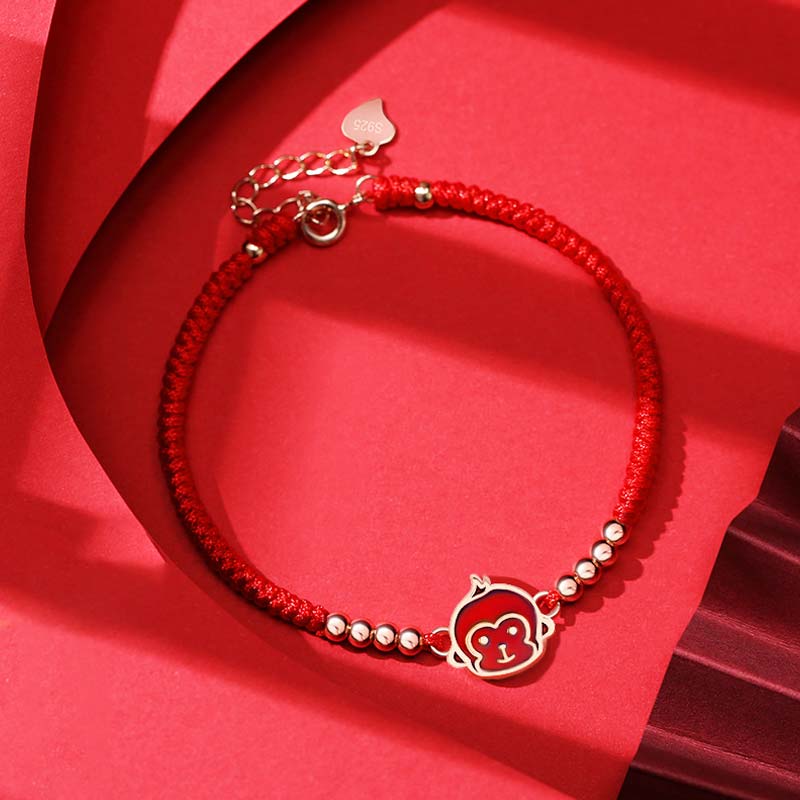 Fortune Jewel 12 Chinese Zodiac Lucky Red String Bracelet