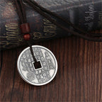 Fortune Jewel Bagua Yin Yang Copper Coin Star Balance Energy Necklace Pendant Fortune Jewel