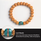 Fortune Jewel Tibet Rudraksha Bodhi Seed Wealth Auspiciousness Bracelet