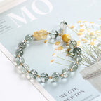 Fortune Jewel Green Phantom Citrine PiXiu Confidence Bracelet
