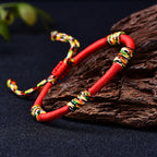 Fortune Jewel Tibetan Handmade Colorful King Kong Knot Lucky Protection Braid String Bracelet