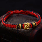 Fortune Jewel Colorful Rope True Love Knot Luck Handmade Bracelet