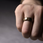 Fortune Jewel Tibetan Simple Design Copper Wealth Ring
