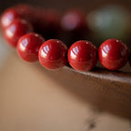 Fortune Jewel Cinnabar Green Aventurine Fortune Luck Bracelet