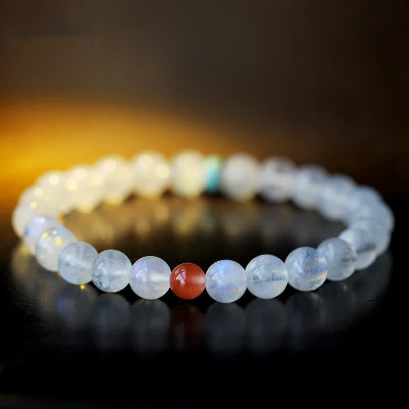 Fortune Jewel Moonstone Calm Healing Positive Bracelet