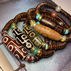 Fortune Jewel Tibetan Nine-Eye Dzi Bead Wealth Bracelet