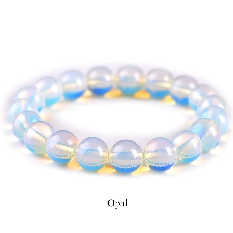 Fortune Jewel Natural Stone Quartz Healing Beads Bracelet