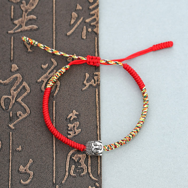 Fortune Jewel Handmade Colorful King Kong Knot Buddha Serenity String Bracelet