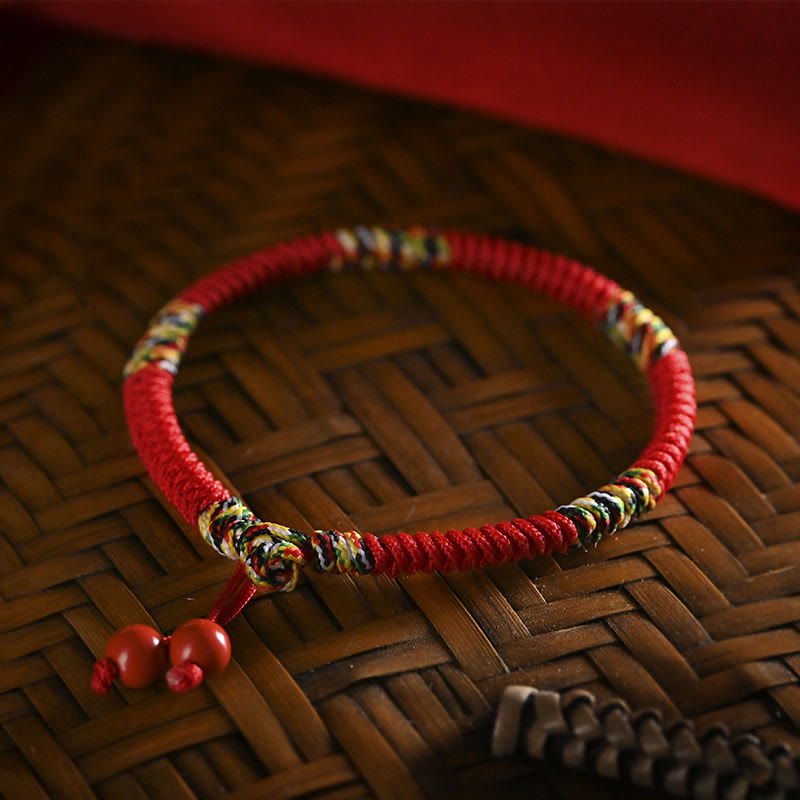 Fortune Jewel Five Colors King Kong Knot String Protection Luck Bracelet