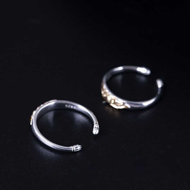 Fortune Jewel 925 Sterling Silver Lotus Flower New Beginning Ring Fortune Jewel