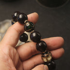 Fortune Jewel Western Soapberry Incense Ash Liuli Glass Bead Wealth Bracelet