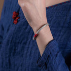 Fortune Jewel Tibet Om Mani Padme Hum Luck Red String Bracelet Bangle