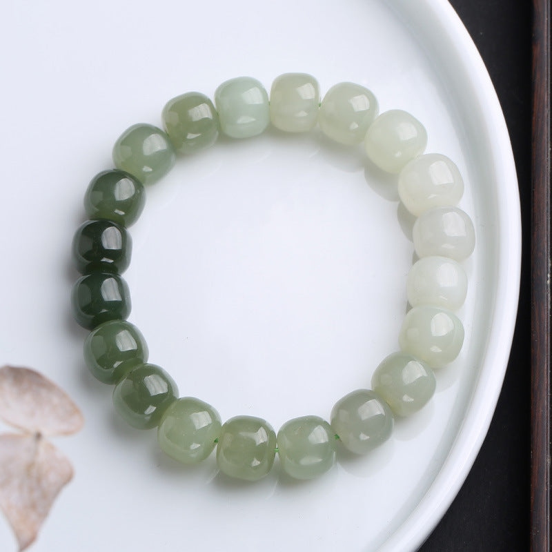 Fortune Jewel Gradient Jade Luck Blessing Bracelet