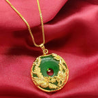 Fortune Jewel Natural Jade Prosperity Necklace Fortune Jewel