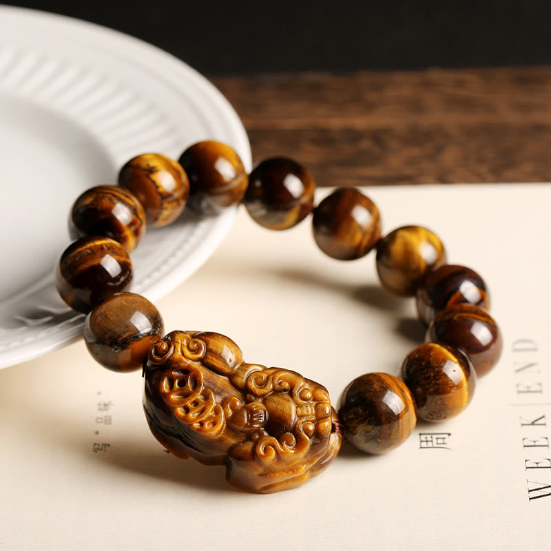 Fortune Jewel Natural Tiger Eye Wealth Bracelet