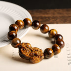 Fortune Jewel Natural Tiger Eye Wealth Bracelet