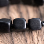 Fortune Jewel Tibetan Ebony Wood Dzi Bead Strength Bracelet