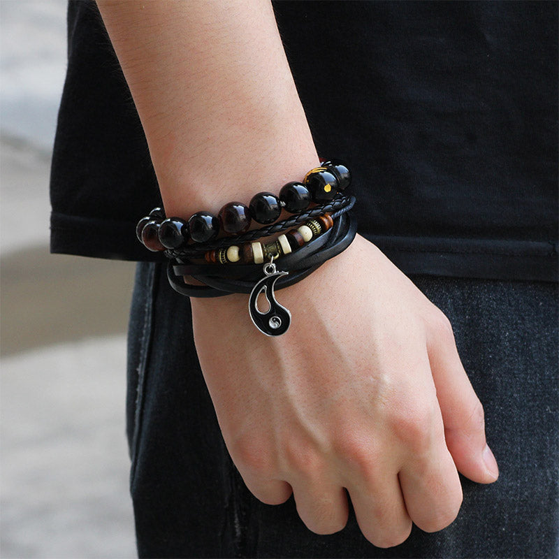 Yin Yang Pendant Couple Balance Bracelet Fortune Jewel