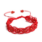 Fortune Jewel Red Agate Confidence Red String Bracelet